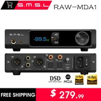SMSL RAW-MDA1 Digital Music MQA Audio Decoder Bluetooth 5.1 Dual ES9039Q2M Lossless DSD XMOS XU316 APTX High Quality USB1.1/2.0