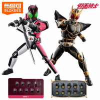 BLOKEES Kamen Rider Decade Building Blocks Kuuga Anime Cartoon Assembled Toy Model Desktop Ornaments Children's Holiday Gifts