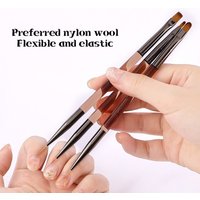 3Pcs Dual-Use Manicure Brushes Gel Gradient Ultra-Thin Line Drawing Pen Nail Art Design Painting Tools with Dual Ends