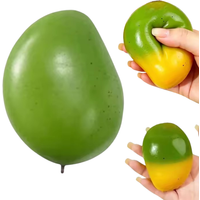 Mango Stress Ball Soft Sensory Fidget Toy Squeeze Ball Round Blocks Filled ASMR Anti Stress Toys for Adults