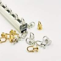 30pcs Zinc Alloy Curtain Track Rollers Rustproof Wear Resistant Metal Pulleys Sliding Gliders Hooks Straight Curved Rail Univers