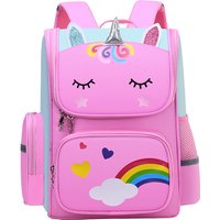 Children Girl Backpack With Large Capacity Waterproof Unicorn Print Teen School Bag for 2-16 Year Olds Cute Kawaii Kid Backpack