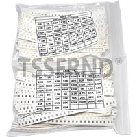 1500PCS SMD 0603 0805 Resistors Assorted Set (60 Values X 25Pcs) 0R-10M Ohm 1% High Precision Film Chip Resistance Kit