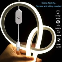LED Strip Lights 5V USB 1-5M Neon Lights Strip Flexible Waterproof Touch Motion Sensor Switch for Bedroom TV Backlight Lighting