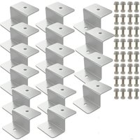 16/8/4pcs Aluminum Alloy Solar Panel Mounting Brackets Lightweight Solar Panels Z Brackets with Nuts and Bolts for Roof RVs