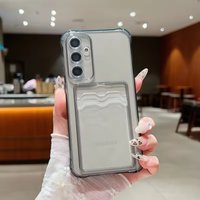 Shockproof Clear Card Slot Case for Samsung Galaxy S26 S25 S24 S23 S22 Ultra FE Plus A73 A56 A55 A54 A53 A26 A24 A06 Soft Cover