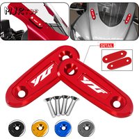 Motorcycle Rear Mirror Protection Cover For YZFR3 2019-2025 YZFR15 V3 2018-2025 Windscreen Driven Mirror Eliminators Cap R3 R15