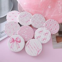 Bowknot Double Sided Mirror Mini Cartoon Folding Makeup Mirror Portable Pocket Cosmetic Mirror With Storage Design
