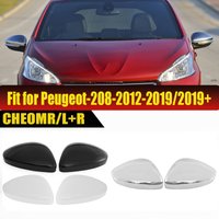 Rhyming Rearview Mirror Cover Housing For Peugeot 208/2008 Citroen C3 Left/Right Side Wing Mirror Cap Car Body Kit Accessories