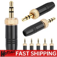 3.5mm Audio Plug with M6 Internal Thread Stereo Headphone Jack Male Plug for Sony UWP-D21 UWP-D22 for Sennheiser Microphone