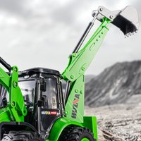 HUINA Remote Control 1:14 1579 Backhoe Excavator 2.4G 9CH Finished RC Loader Digger Model Toys Gifts