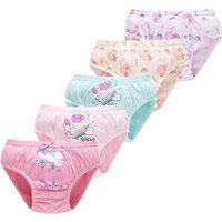 5Pcs/Set Assorted Styles Cute Cartoon Girls Underwear Panties Cotton Panty Girl Children Soft Underpants Breathable Girls Briefs