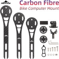 MOTSUV Bicycle Carbon Fiber Bracket Stopwatch Speedometer Bike Computer Mount Holder For Compatible For Garmin Bryton
