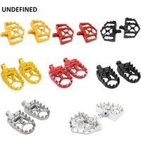 Motorcycle MX Foot Pegs Wide Fat Floorboards Footrests Pedals Peg For Harley Sportster XL 1200 883 Dyna FXDF FLH Bobber Street