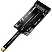 PCIe 4.0 X1 to M.2 NVMe SSD Converter 16Gbps Slim Design No GPU Block for 2280 M-Key PCIe X1 X4 X8 X16 Backward Compatible Slots