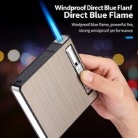 New Cigarette Case Lighter, Windproof, Can Hold 10 Pieces, 20 Pieces, Men's Smoking Accessories