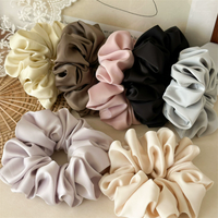 Korea Fashion Silk Scrunchie For Women Pink Hair Rubber Bands Girls Elastic Satin Hair Tie silk hair band chouchou satin