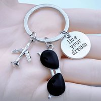 pilot keychain Airplane Key chain Pilot Gifts Flight Attendant Graduation Gifts key rings Aviation Crew Gifts