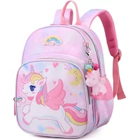 New Unicorn Backpack For Girls Cartoon Pink Princess School Bags Kids Satchels Kindergarten Bookbag Mochila Infantil Escolar