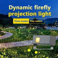 Dynamic firefly laser projection light outdoor romantic atmosphere light scenic park lawn lighting waterproof laser light