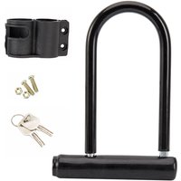 Bicycle U Lock Motorcycle Anti-theft Safety Lock With Keys Mounting Bracket for Electric Scooter Bike U-Lock Cycling Accessories