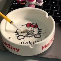 Gift for Boyfriend Hellokitty Ashtray New Extra Large Cute Trendy High-value Ashtray