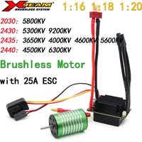 X-Team 2030/2430/2435/2440 Brushless Motor & 35A ESC Combo Set for 1/16 1/18 1/20 Traxxas HSP Wltoys E-revo RC Truck Monster Car
