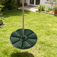 Kids Swing Disc Toy Seat Children Round Rope Swings Outdoor Playground Hanging Garden Play Entertainment Game Activity Swing