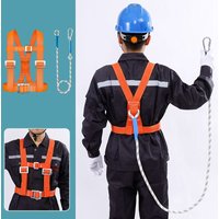 Safety Harness Fall Protection Kit Multi-Functional Adjustable Chest Harness Safe Restraint Outdoor Climbing Security Protection