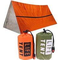 1Person Emergency Shelter Survival Tent Kit Aluminum Film Triangle Tent Sleeping Bag With Storage Bag Outdoor Thermal Blanket