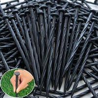 10/50pcs Plastic Lawn Stakes Garden Netting Ground Stake Paver Edging Weed Barriers Grass Stone Partition Nails Plant Support