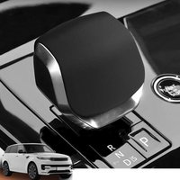 Leather Shift Knob Cover Protector Car Trim Accessory for Land Rover Range Rover Discovery Velar Evoque Jaguar F-Pace 2023 2024
