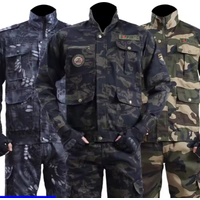 Men's Work Uniform Sets Welder Wear-resistant Overalls Spring Autumn Dirt-resistant Multi-Pocket Pants Outdoor Camouflage Suit