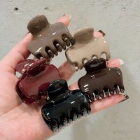 French Style Geometry Square Women's Hair Clip claw Elegant Side Bang Shark Clip Hairpin Women Girl Hairs Accessories Headwear