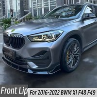 For 2016-2022 BWM X1 F48 F49 3pcs/Set Car Front Bumper Lip Chin Deflector Protect Guard Decoration Modified Accessories