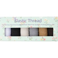 0.6mm thick 20-meter sewing machine bottom thread and elastic thread (polyester fine high elasticity thread) with beading tags
