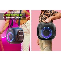 HOPE STAR PARTY ONE ULTIMATE With 2 Wireless Mics 240W Wireless Speaker RGB Lights Deep Bass Portable Speaker for Outdoor