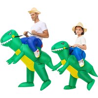 Funny Dinosaur Inflatable Costume Adult and Children's Set Cosplay Role Playing Costume Atmosphere Funny Costume Halloween Cloth