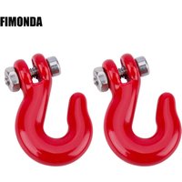 Metal Winch Hook Trailer Hook Rope for 1/10 Scale RC Car SCX10 TRX4 D90 TF2 CC01 YK Tamiya LCG Chassis Simulation Accessories