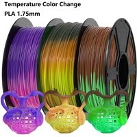 Temperature Color Change Filament PLA 1.75mm 1kg 500g 250g 3D Printer Material PLA Filament Sublimation Blue Green Red Black