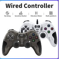Wired Game Controller With 360° 3D Joystick For PS3/PS2/PS1/Steam/Game Console/TV/Laptop Gamepad With Vibration &Turbo Function