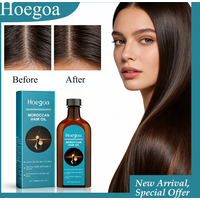 HOEGOA 100mL Moroccan Hair Oil Effectively Promotes Hair Health Reduces Breakage Moisturizing Reduces Dryness Hair Treatment Oil