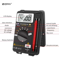 ZOYI VC921 Handheld Pocket Digital Multimeter 3 3/4 Inch Capacitance Resistance Frequency Tester Personal Mini Meter
