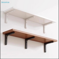 ♥Wall-Mounted Floating Shelves with Brackets - Decorative Storage Shelves for Living Room, Bedroom & Home Organization