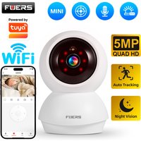 Fuers 5MP WLAN-Kamera Kompatibel mit Tuya Smart Home Kabellose IP-Überwachungskamera für Innenräume mit KI-Erkennung Sicherheits-Babymonitor