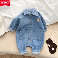 IYEAL Kids Jeans Baby Rompers Spring Boys Girls Overalls Bebe Jumpsuit Pants Toddler Trousers Kids Clothes Children Clothing