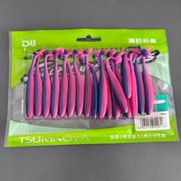 TSURINOYA 55mm 65mm 75mm 88mm 100mm 120mm T Tail Worm Easy Shiner Artificial Soft Baits Odor Added For Bass Fishing Soft Lures
