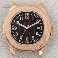 42mm NH35 WatchCase Rose Gold Case 32mm Dial Lumiinous Hands Sapphire Glass 100M Waterproof For AQUANAUT Nautilus NH36 Movement