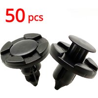 50Pcs 8mm for Nissan Automotive Fastener Clips Body Push Retainer Bumper Trim Retainer Fastener Kit Blade Liner Fender Snap