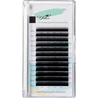 Yelix 3D Lashes Natural Soft 3D Narrow W Shape Eyelash Extension Smaller Spacing Premade Volume Lashes Brazilian Volume Lashes